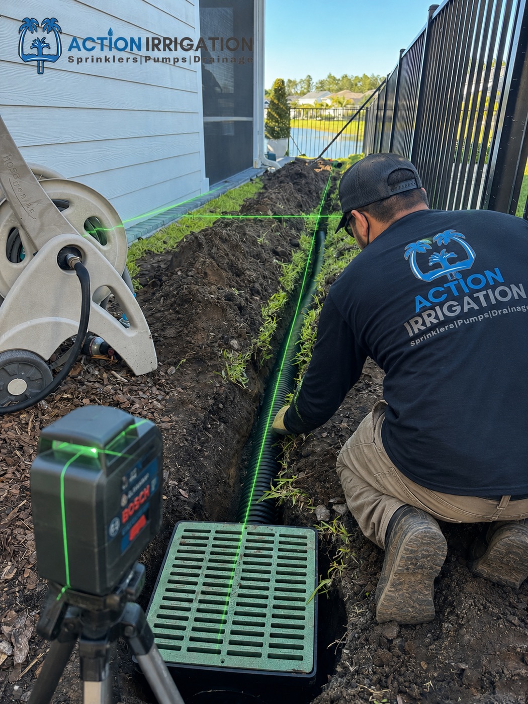 Drainage install crew, Jacksonville FL