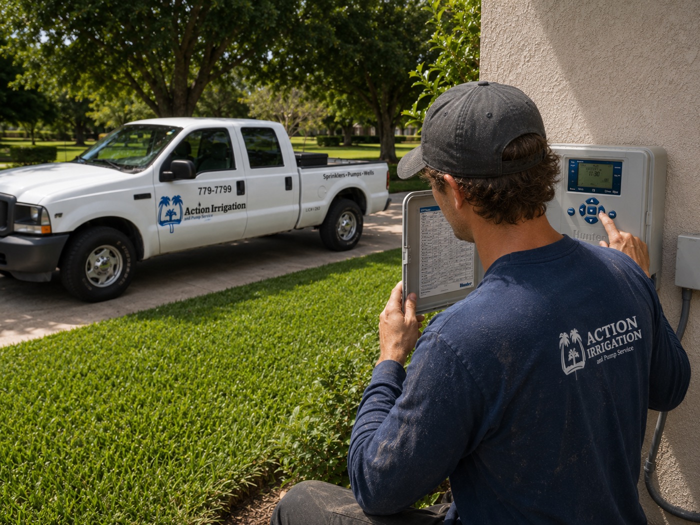 Smart irrigation controller setup