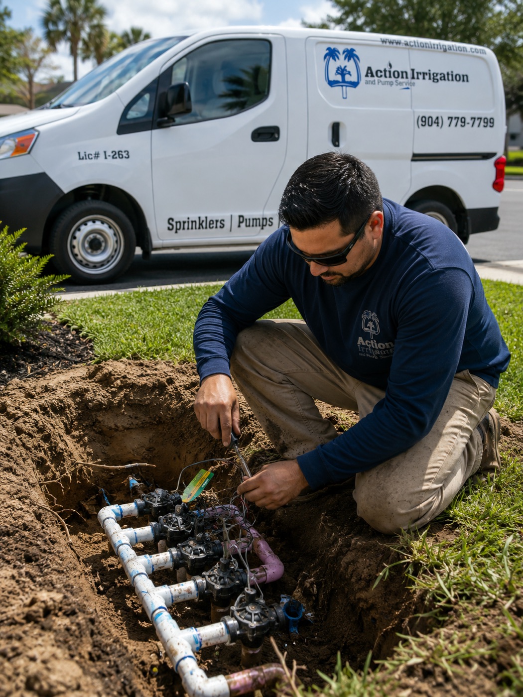 Irrigation valve repair in Jacksonville